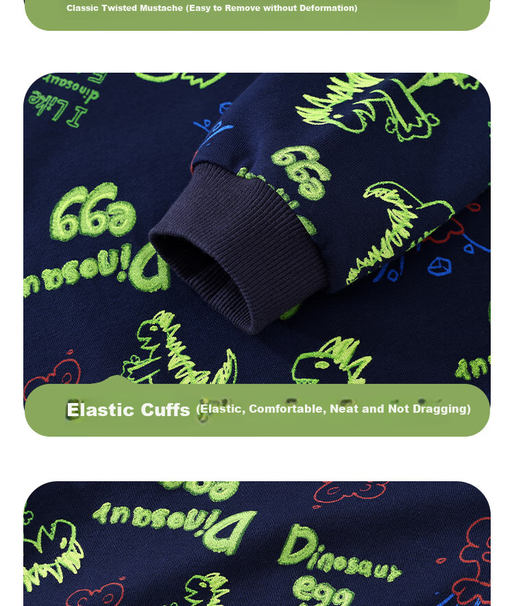 Badibadi Spring And Autumn Infant Boy's Sweatshirt, American Retro Casual Comfortable Versatile Jacket, Forest Bear Pattern, Size 100 8
