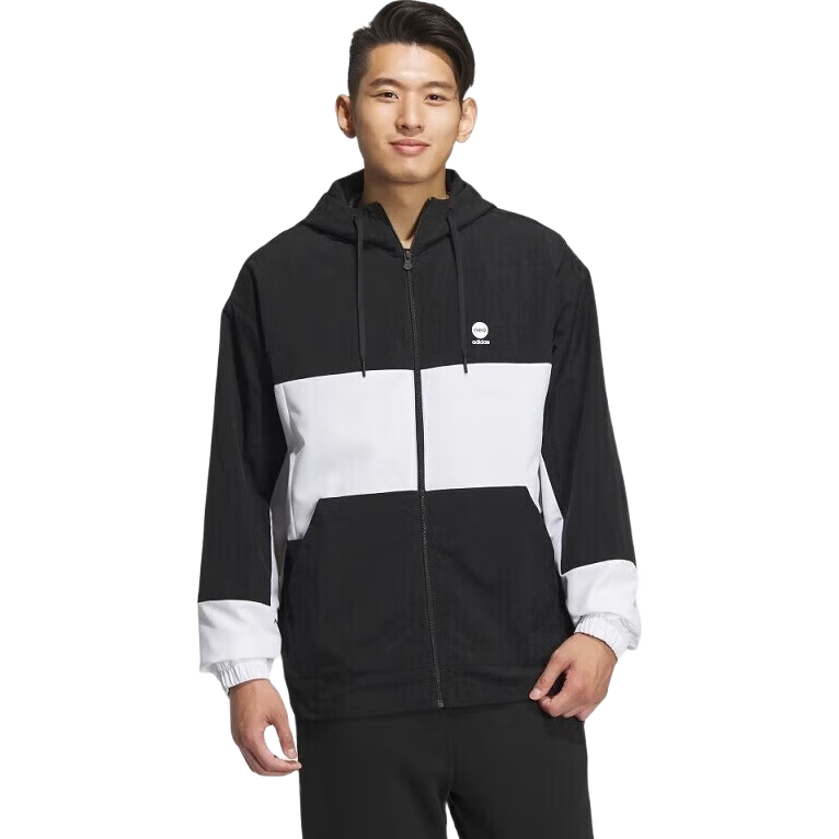 Adidas Men's Sports Casual Hooded Jacket IA6790 Black M