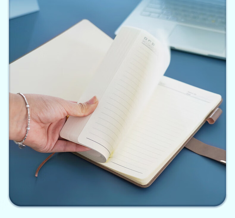 HERO A5 Business Notebook Thickened Hard Cover Soft Leather Simple High-End Gift Meeting Portable Office Stationery Lined Tearable Diary Journal Binder 7