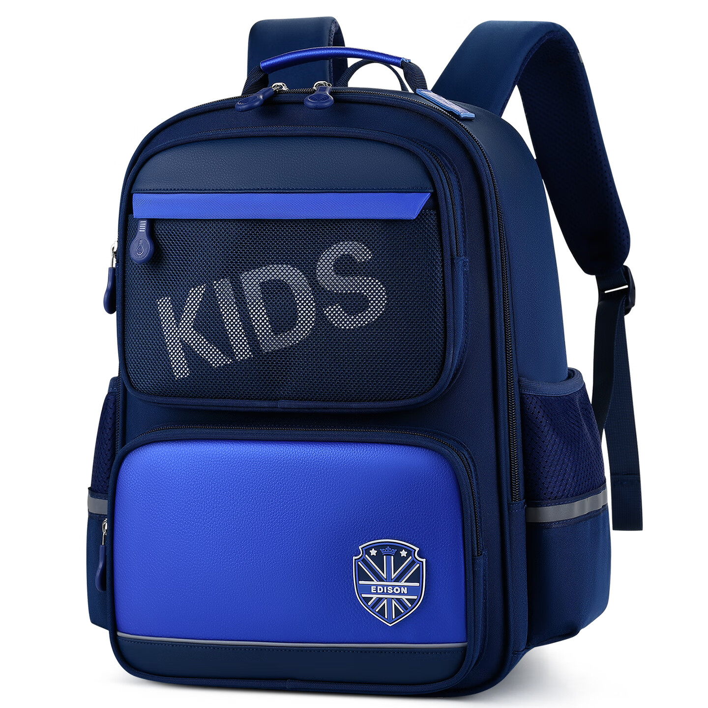 Edison Primary School Backpack Lightweight Spine and Waist Protection Anti-Drop Reflective Kids Bag for Grades 1-3 L38-1s