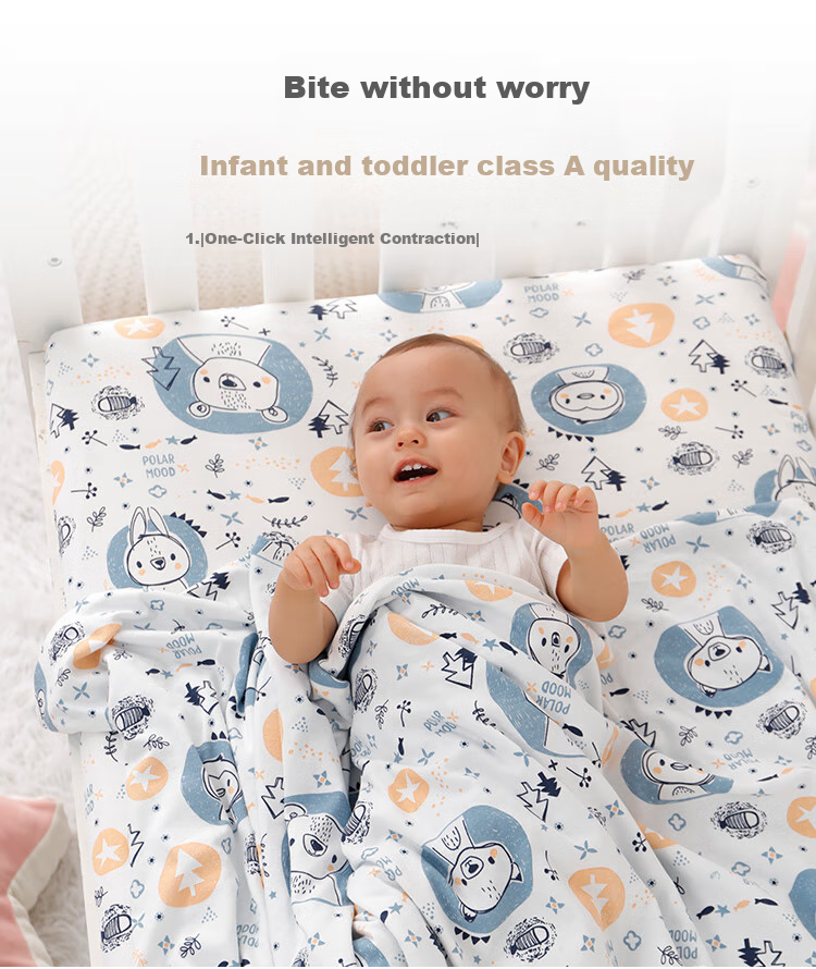 Xiqinbao Baby Crib Sheet, Pure Cotton, Infant Bedding, Kindergarten Bedding, [120*60cm], Bear Patter 4