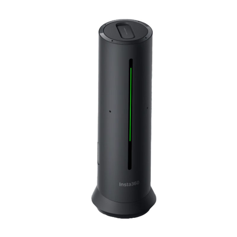 Insta360 Wave AI Omnidirectional Microphone Video Conference Speaker 360° 5m Pickup Smart Noise Reduction Wireless/Bluetooth/USB Plug and Play (Graphite Black)