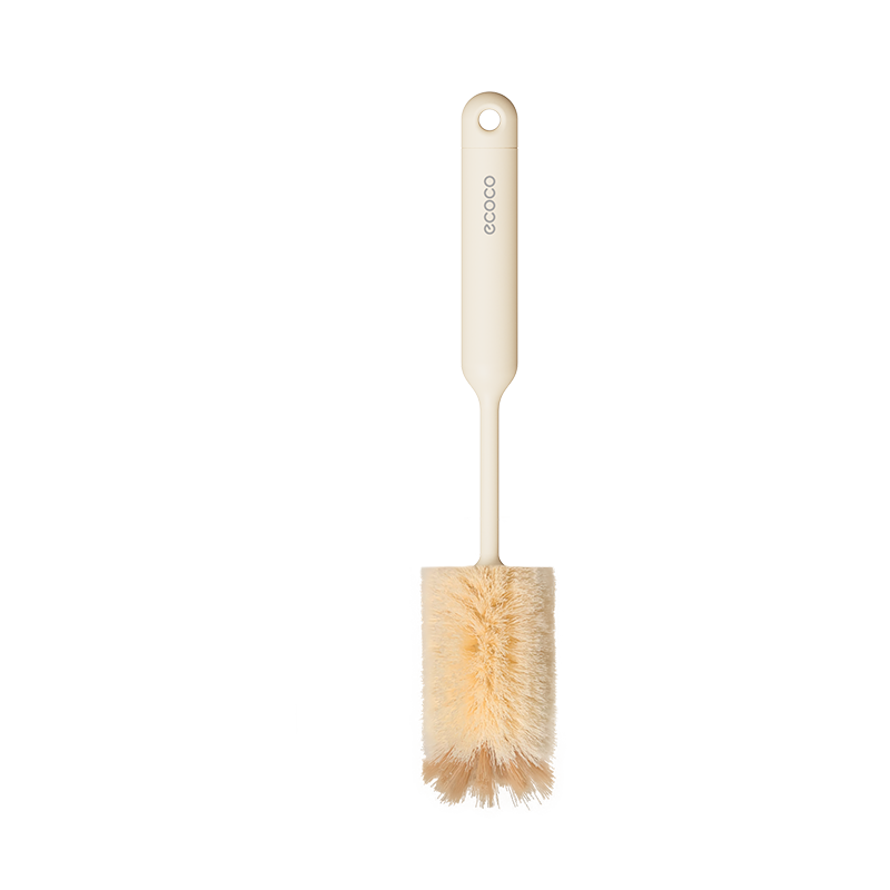 Ecoco Cup Brush Multi-Functional Long Handle Bottle Cleaning Tool 3-in-1 E25203 Cream