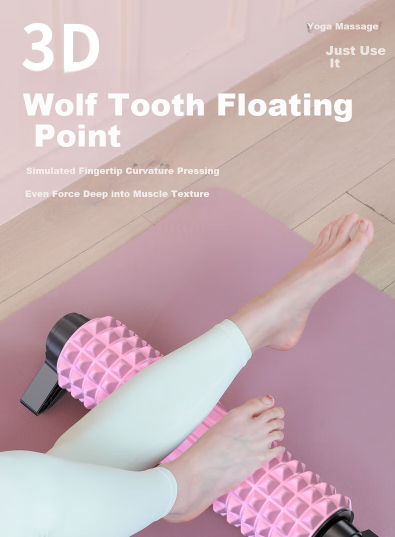 Langwei Support Foam Roller, Muscle Relaxation Solid Roller, Massage Roller, Leg Slimming Fitness Yoga Column, Spiked Club 6