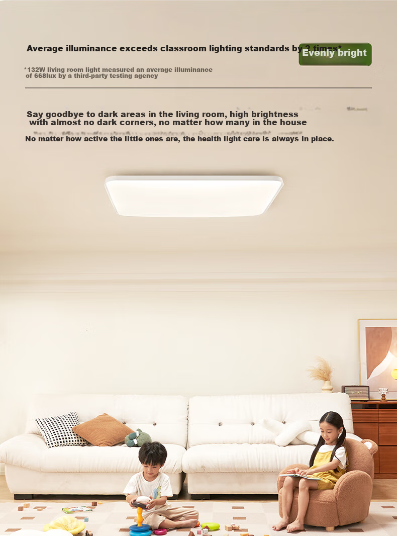 NVC Living Room Ceiling Light, Main Light, LED Smart High-End Full Spectrum, Eye-Protecting, Future Light, Qingchen PRO 6