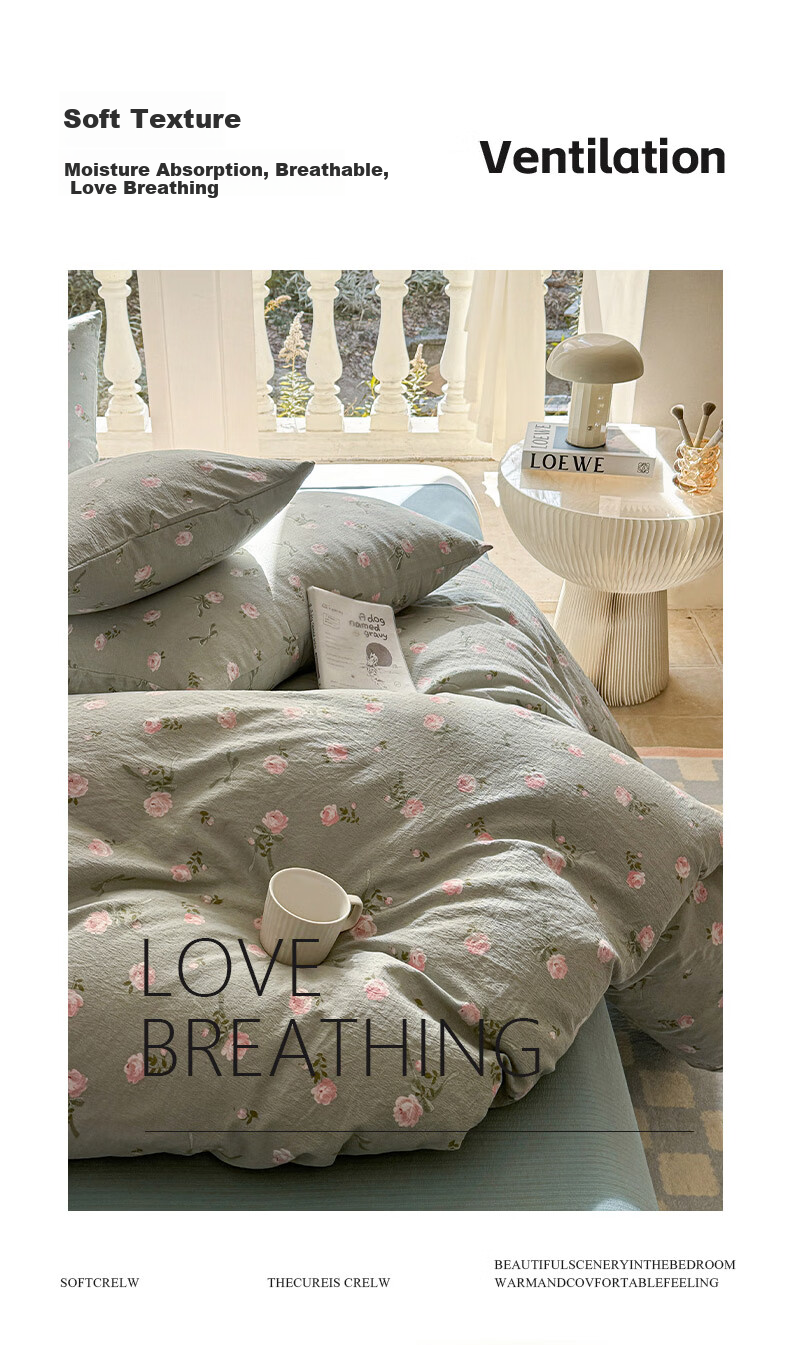 Hodo Class A Double-Layer Gauze Duvet Cover, Single Piece, Thickened, for Home Use, Double Bed Sheet, Skin-Friendly, for Sleeping Naked, 200*230cm, Semi-Sheer 6