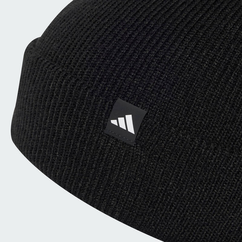 Adidas Men's And Women's Training Series, TWO TONE BEANIE Knitted Hat, JM3063, Black, OSFW 3