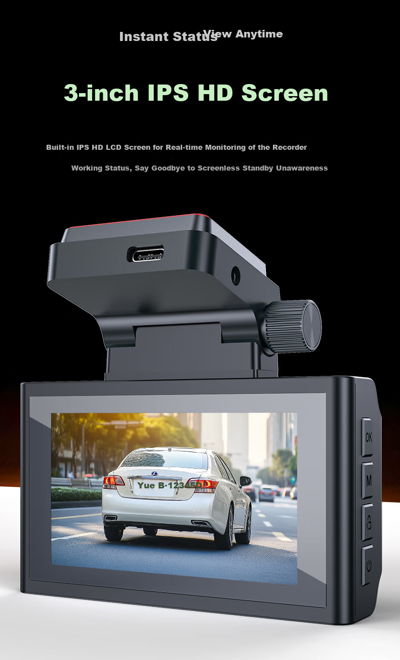 Weilute 4G Dash Cam, 4K High Definition, 24-Hour Parking Monitoring, Remote Control Via Beidou Positioning, GPS, Mobile Phone APP Connectivity 10
