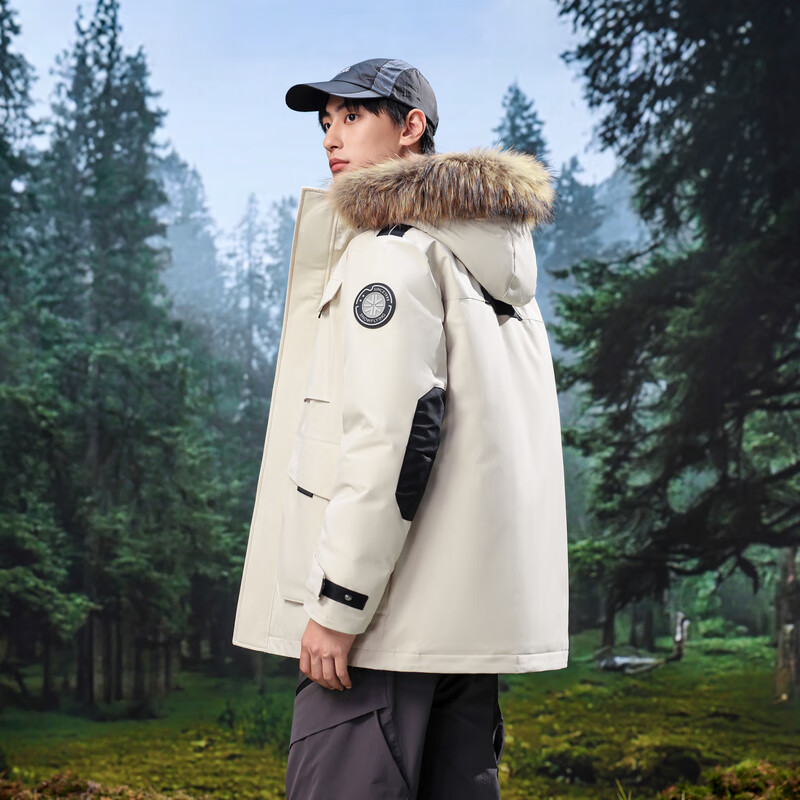SNOWFLYING 2025 New Men's Winter Mid-Length Down Jacket Warm Simple Business Casual Windproof Durable Cold-Resistant Coat