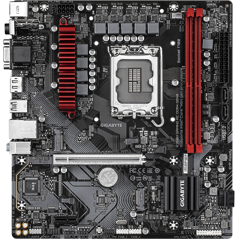 GIGABYTE B760M GAMING AC DDR4 GEN5 WIFI Motherboard for Intel LGA 1700 CPU 13600KF 12600KF