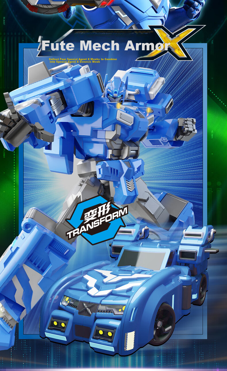 MinitegongduiX, Five-Year Anniversary Edition of Mecha Battle, Transforming Toy Robot, Gift for Young Boys 4