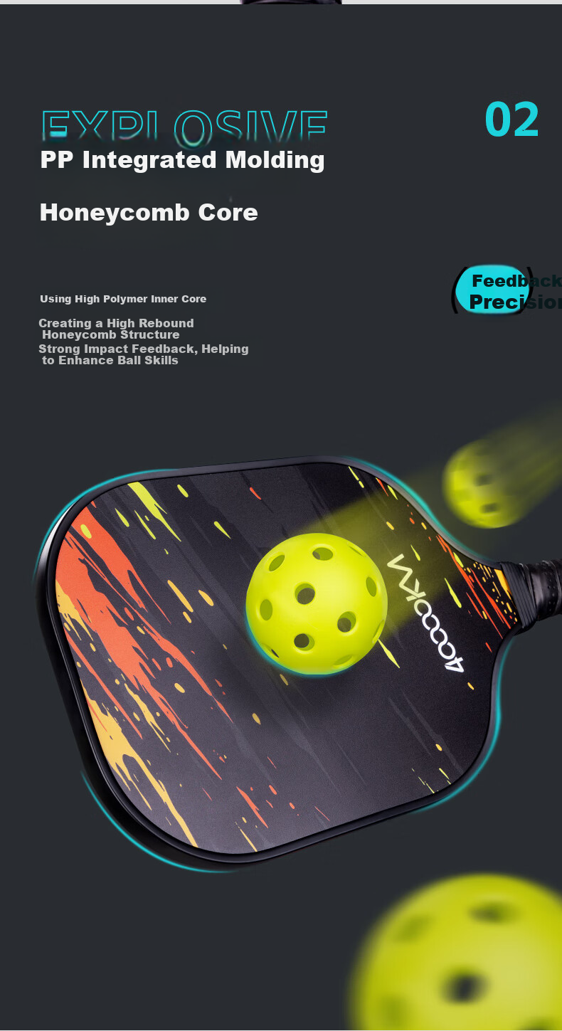 Siwangongli Paddle Set, T300 Carbon Fiber Double Racket Professional Model with PP Honeycomb Core, Durable Competition Grade, Ink Finish 5