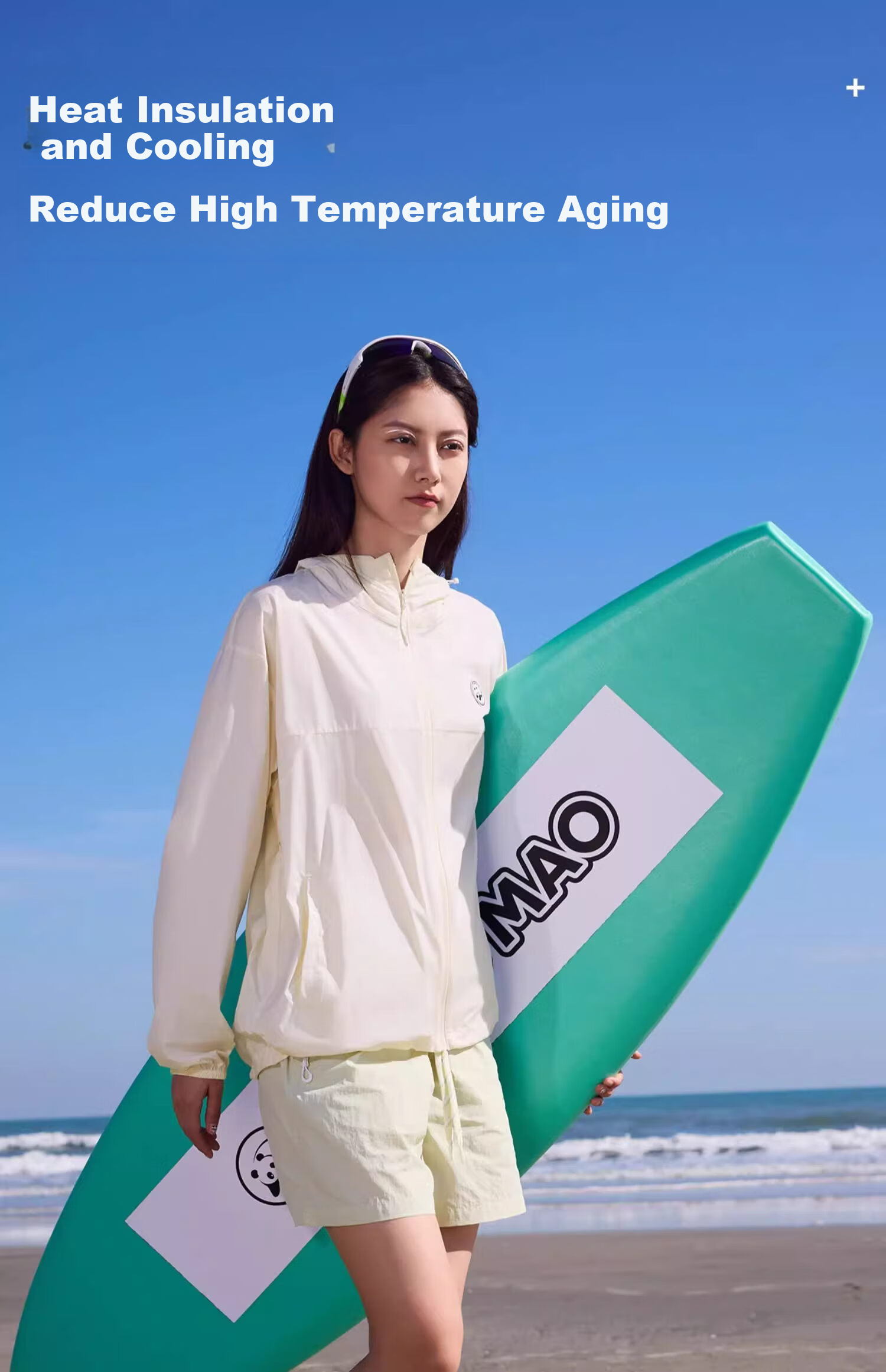 CAMEL Women's Loose Breathable Sun Protection Jacket, Outdoor Beach Coat for Men A35BA68129 L 6