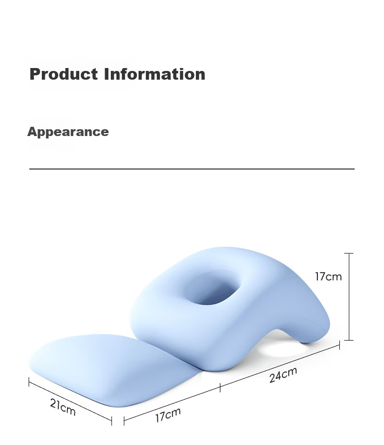 Mixiaoshu Nap Pillow, Face-Down Pillow for Primary School Students, Summer Ice Silk Face-Down Pillow, Classroom Desk Nap Pillow, Sleeping Aid for Childre 13