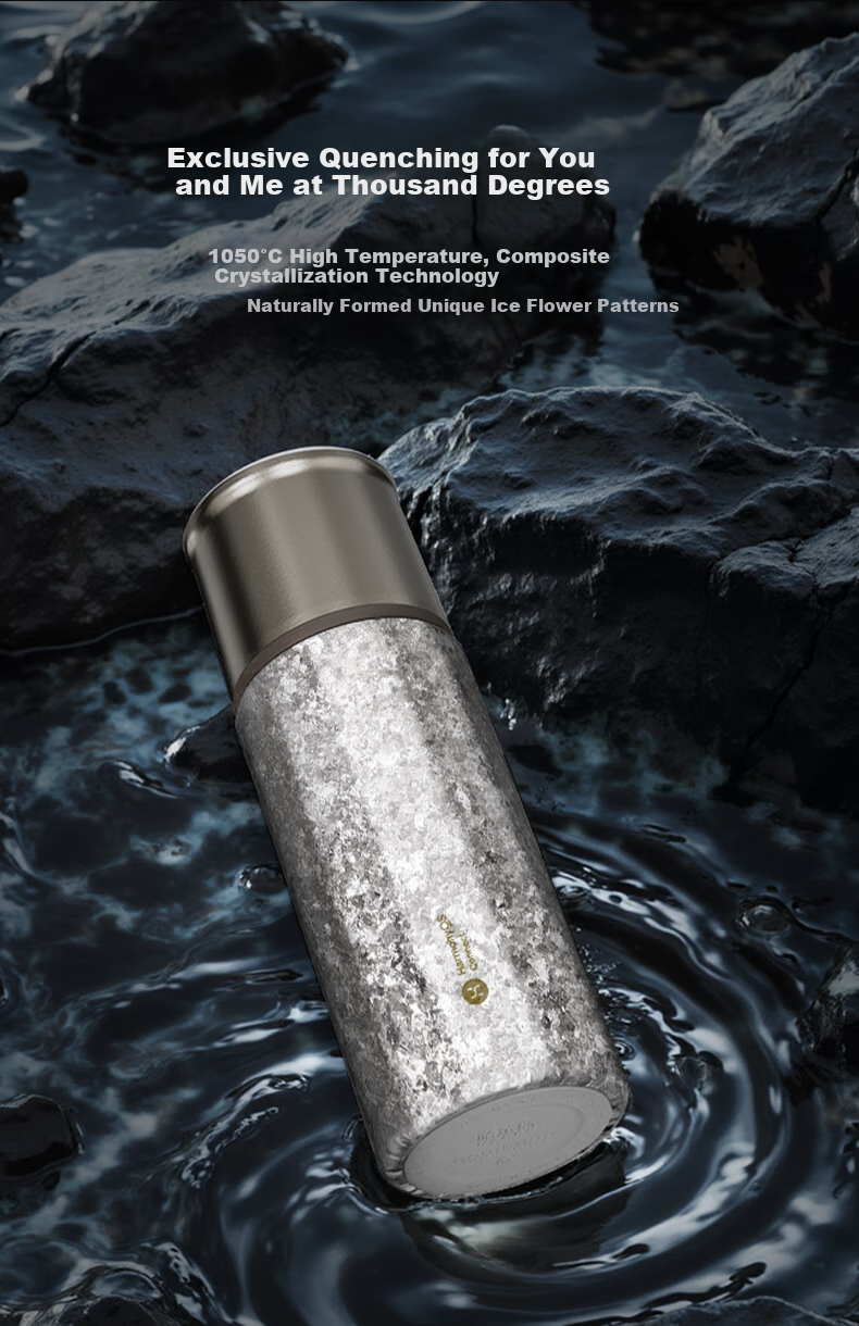 Hongmengzhixuan Titanium Cup AI Smart Star-Shine Tea Infuser Mug, Pure Titanium Insulated Tumbler, Large Capacity Water Bottle for Men And Women, Gift 7