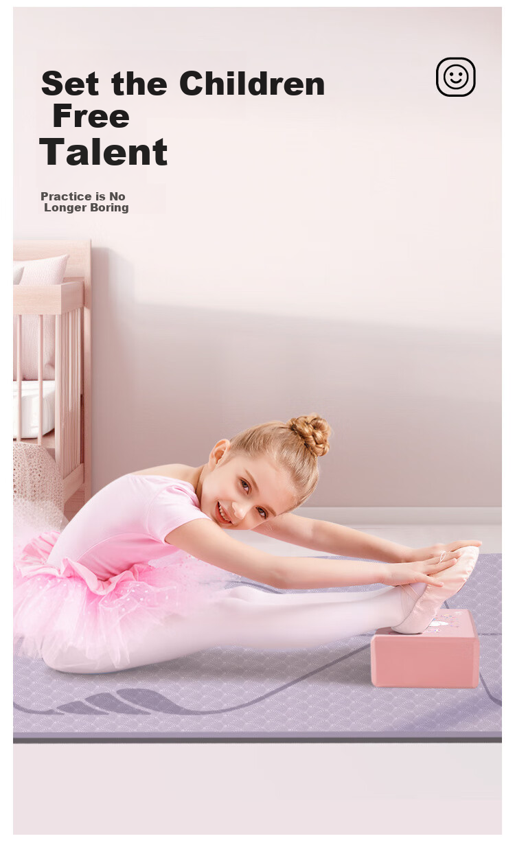 Aoyi Yoga Brick, Children's Dance Brick, Dancing Practice Block, Non-Slip Wear-Resistant High-Density Foam Brick 4