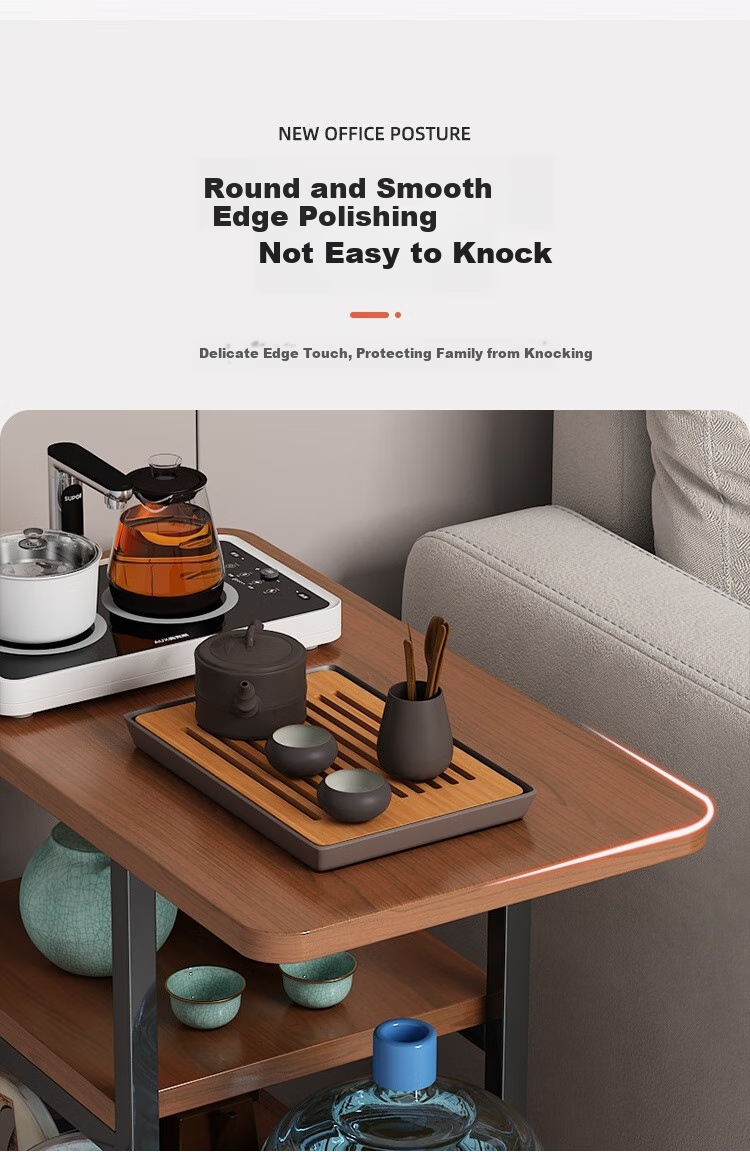 Anerya Coffee Table, Living Room Small Table, Luxurious High-End Sofa Side Cabinet, Small Round Table, Home Bedside Table 15