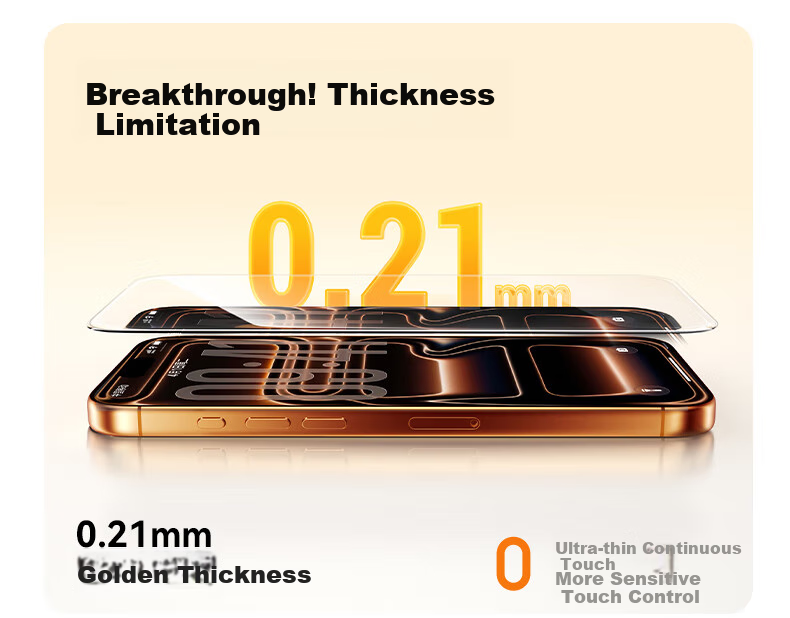 Baseus [3D Heat-Bent Zero-Feel Film + Ultra-Thin Non-Glare] IPhone 17 Tempered Glass Screen Protector, Full Coverage for Apple 17 Phone, HD Anti-Fingerprint Protective Film 9