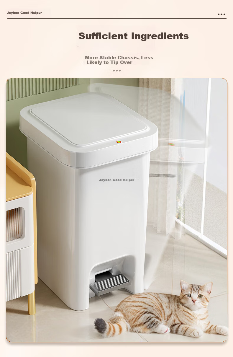 Jiabangshou Pedal Trash Can, 21.4L Capacity, Dual Opening Lid, Hand Press And Foot Pedal Operation, Large Size for Home Kitchen Use, High Capacity 3