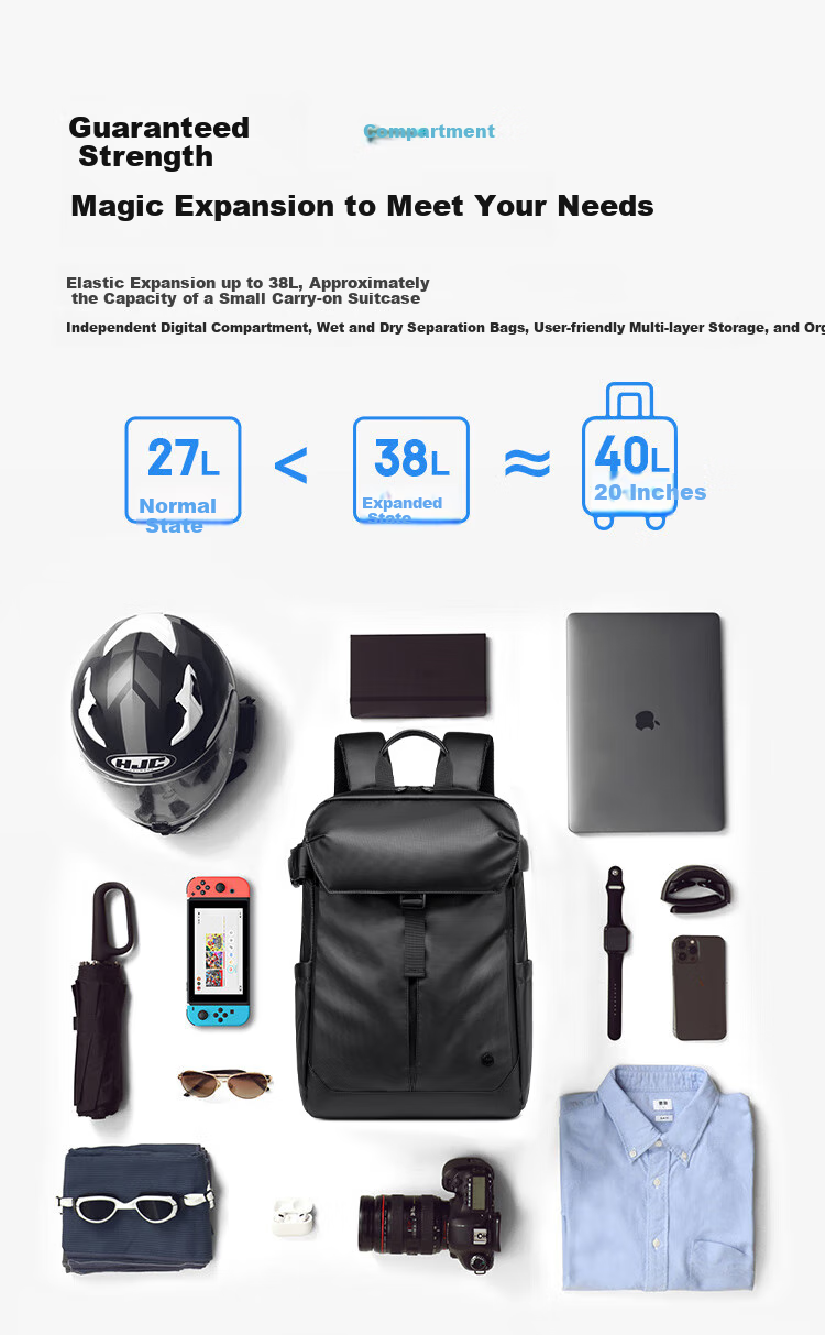 JD Original Black Knight New Model 2026 Simple Sports Backpack, Large Capacity Commuter Business Training Laptop Bag, Adult Men's Bag 2