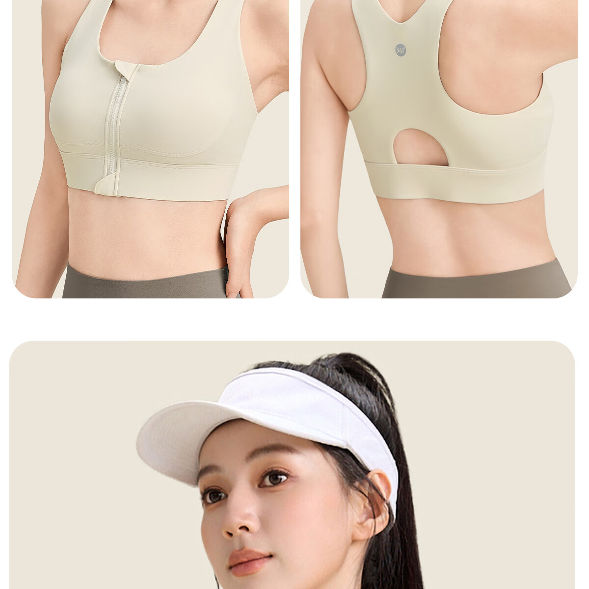 361° Sports Bra Shock Absorption High-Intensity Front Zipper Plus Size Yoga Bra Fitness Anti-Sagging Yoga Tank Top 25