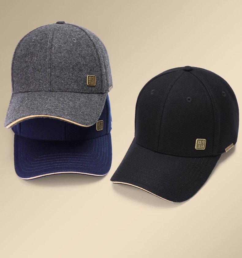 Miiow Men's Wool Warm Autumn Spring Baseball Cap Gray 10