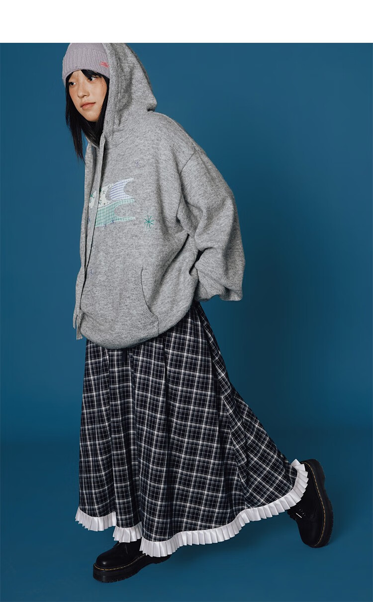 CryingCenter Patchwork Star 3C Hooded Sweater Unisex Heather Gray L 3