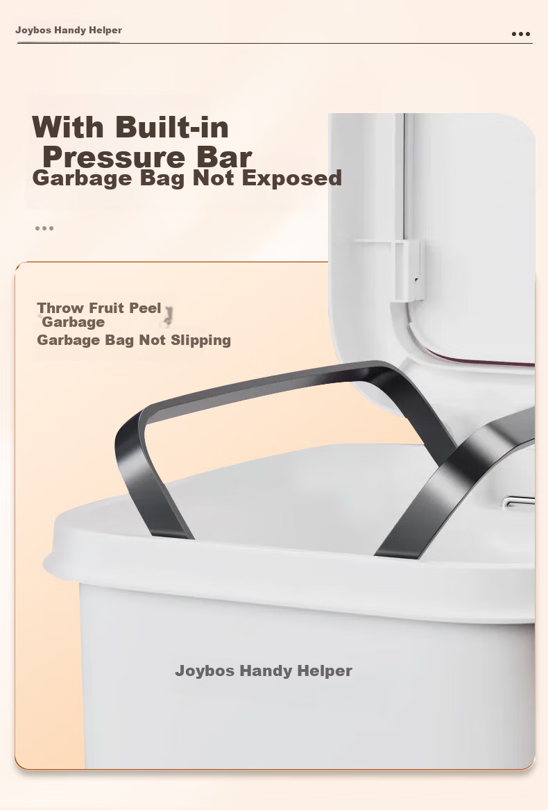 Jiabangshou Pedal Trash Can, 21.4L Capacity, Dual Opening Lid, Hand Press And Foot Pedal Operation, Large Size for Home Kitchen Use, High Capacity 8