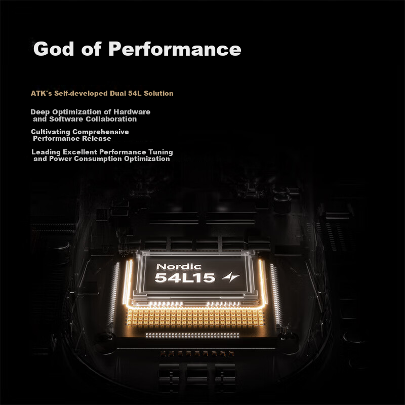 Беспроводная игровая мышь ATK Qingting A9, проводная/2.4G, двойной режим, легкая, симметричная, минималистичная эргономика, Master Edition, Vermilion Red