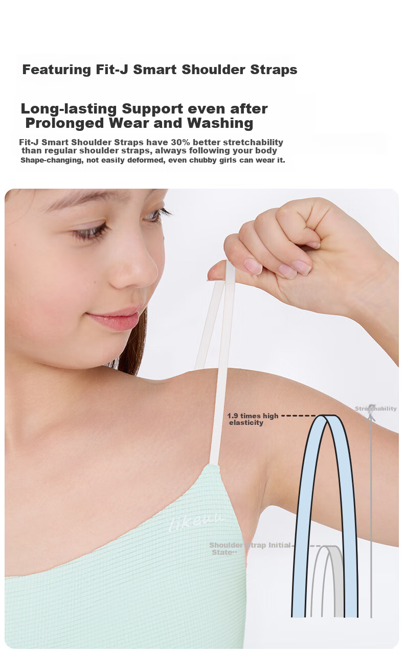Like UU Thin Strap Bra for Female Students in Middle And High School, Puberty Underwear, Girls' Bra, Lightweight And Breathable Camisole 6
