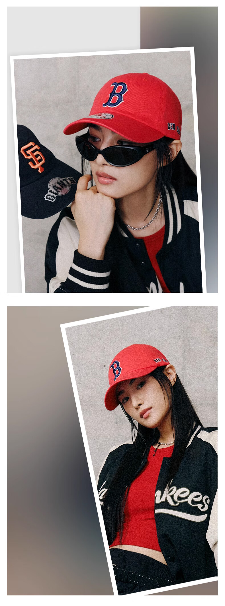MLB Unisex KARINA Embroidered Soft Top Baseball Cap 25 Autumn New 3ACPB245N-50BKS-F 4