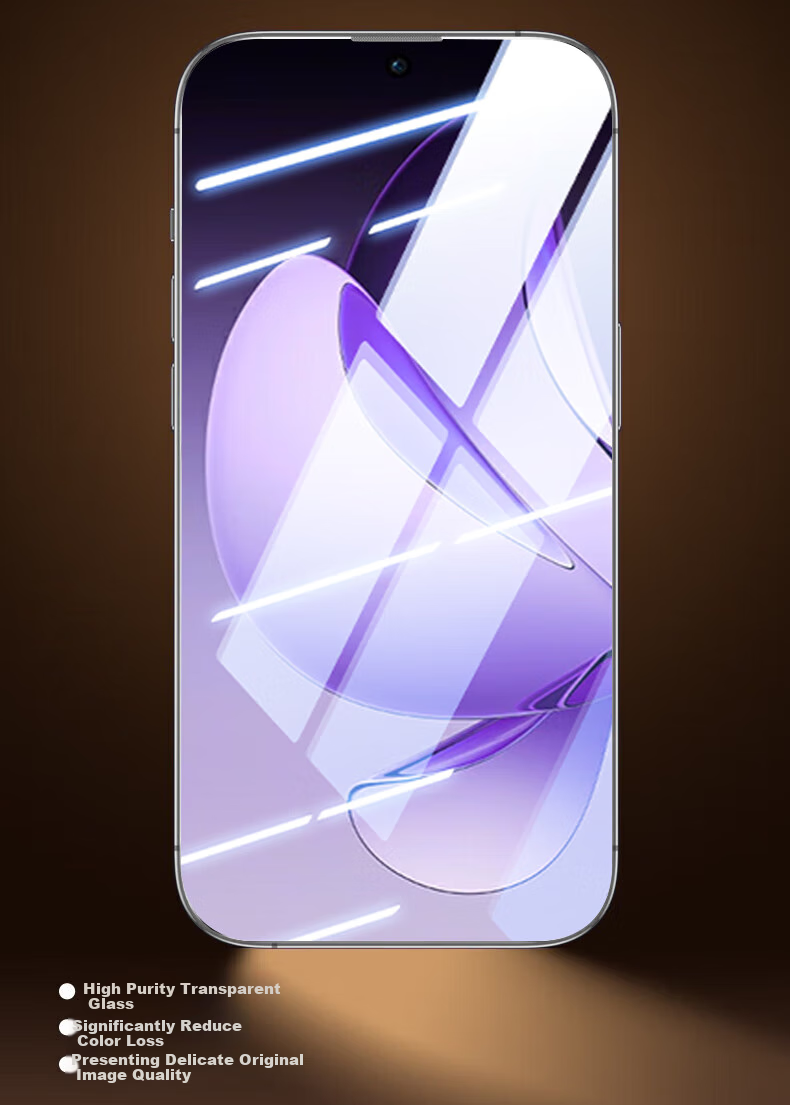 Baozou [No Dust Warehouse 2 Pieces - Replacement Guaranteed] Tempered Glass Screen Protector for OPPO Find X8s, Full Screen HD Anti-Fingerprint Protective Film 11