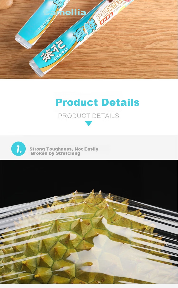 CHAHUA Disposable Cling Film, Microwave-Safe High-Temperature Resistant Refrigerator Large-Size Food-Grade Wrap, 30cm*100m 7