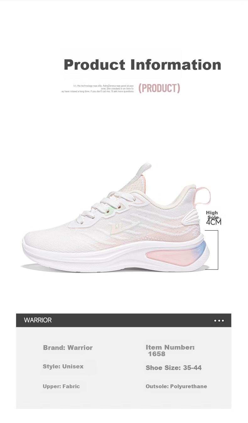 Huili Official Women's Casual Shoes, Summer Breathable Sneakers 2026 New Style Heightening Comfortable Running Shoes, White And Pink, Size 36 5