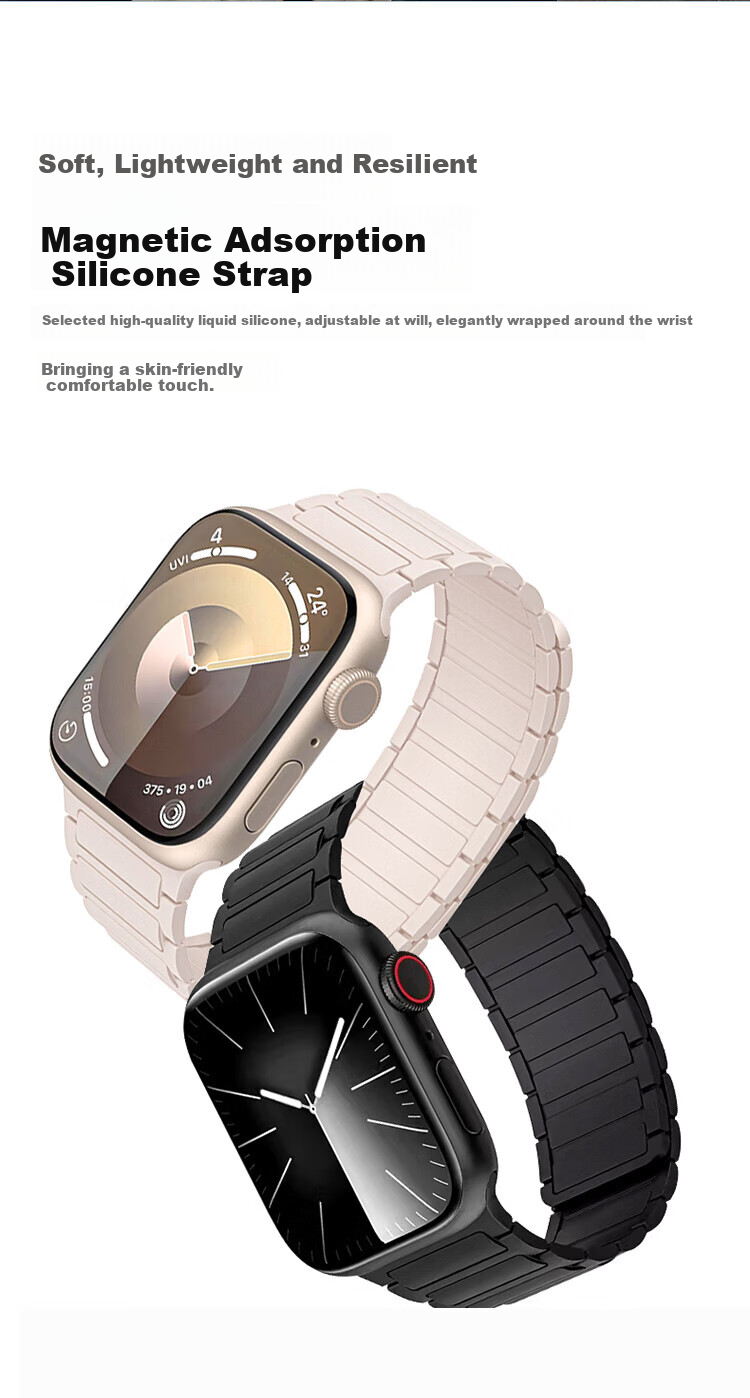 Beiyipin Compatible with Apple Watch S10 Band, Woven S9 Strap, Magnetic Cute Sausage Dog Graffiti Watch S8 Band, S7/s6/s5/se Ultra Accessories 4
