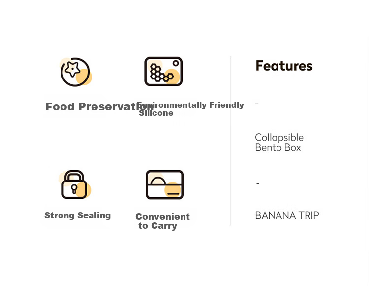 BANANA TRIP Portable Folding Bowl for Travel, Silicone Utensil Fruit Storage Container with Lid, Extendable Bowl, Orange, Medium Size, 750ml 1