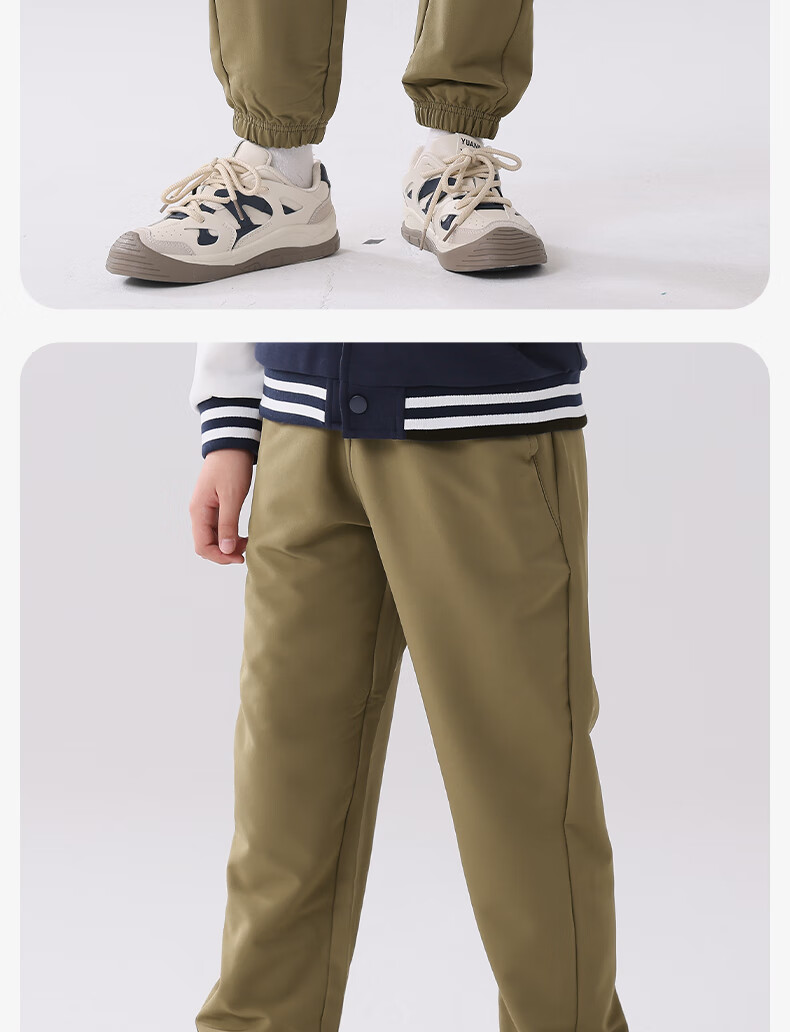 Baleno Boys' Pants Spring Autumn 2026 Kids Outdoor Sports Waterproof Cargo Pants Tactical Jogger Casual Trousers 4