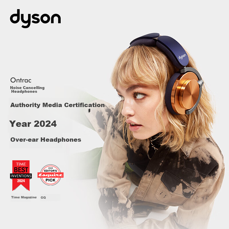 DYSON Dyson Ontrac Noise-Cancelling Headphones, Ontrac Wireless Headphones, Over-Ear Bluetooth Headphones, WP02 Geek Black