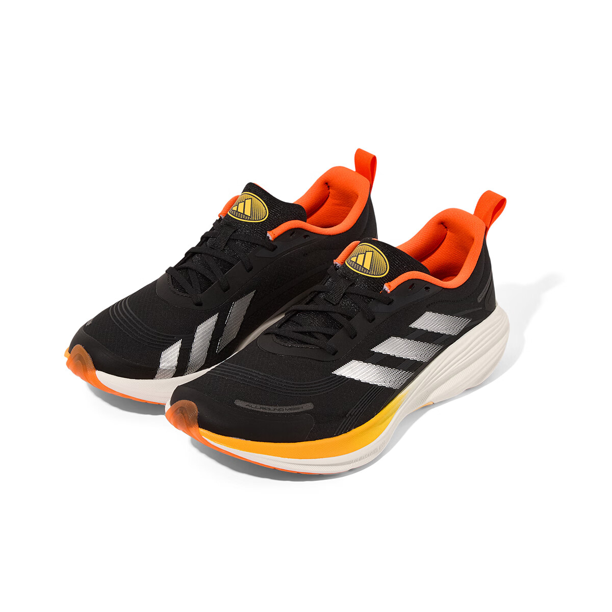 Adidas Men's Running Shoes Cushioning Breathable Marathon Sports Shoes Size 45 Black/Carbon Black 11
