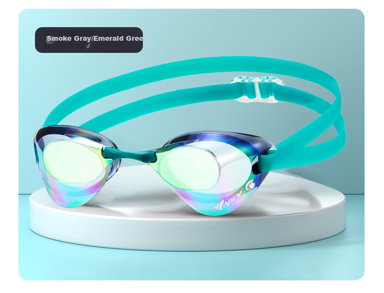 View Competition Swimming Goggles, Waterproof And Anti-Fog Coated, for Men And Women, Professional Swimming Race Small Shell V121VOY 13