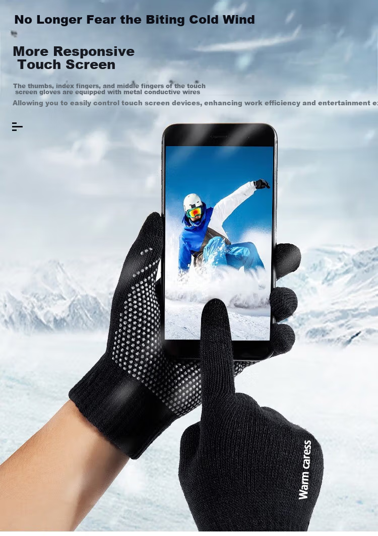BWNK Winter Gloves, Windproof And Cold-Resistant, Warm, for Skiing, Driving, Cycling, Thickened Gloves, Suitable for Both Women And Men in Winter 1