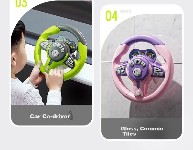 Mabaozibao Baby Car Steering Wheel Toy, Realistic Co-Driver Seat, Simulated Car for Toddlers And Young Children, Ages 1-3 Years Old 3
