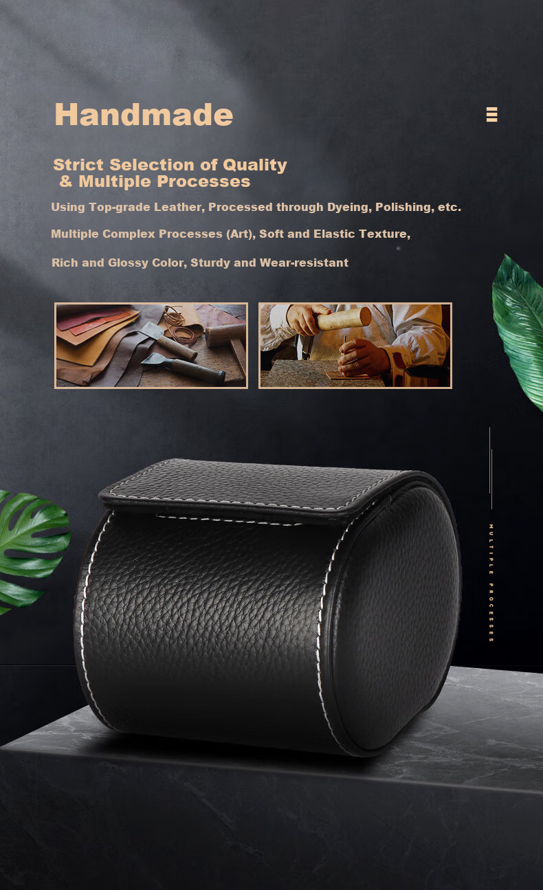 DrikLux Watch Storage Box, Portable Travel Case for Wristwatches, Suitable for Mechanical And Quartz Watches 2