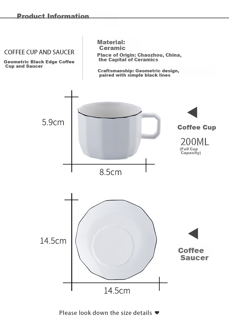 Youlaifu European Style Gold Rim Ceramic Coffee Cup Set 6 Cups 6 Saucers 6 Spoons Red Tea Mug Gift Box 2