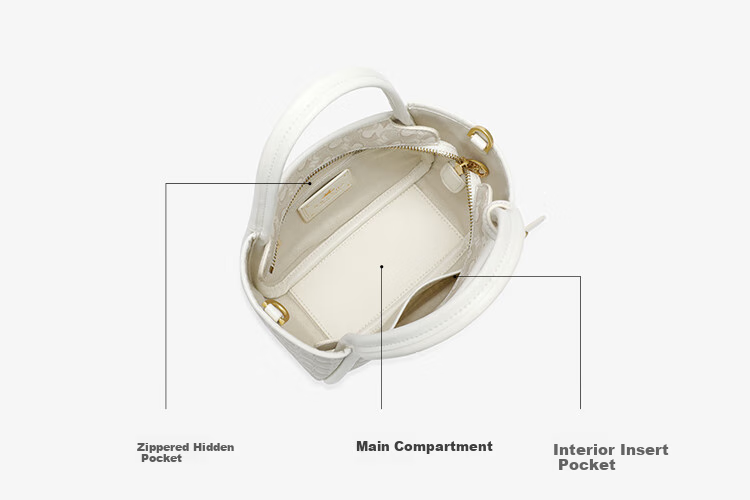 NUCELLE Wave Pattern Basket Water Bucket Bag 2026 Women's Handheld Commuter Luxury Shoulder Crossbody Bag Birthday Gift for Girls 15