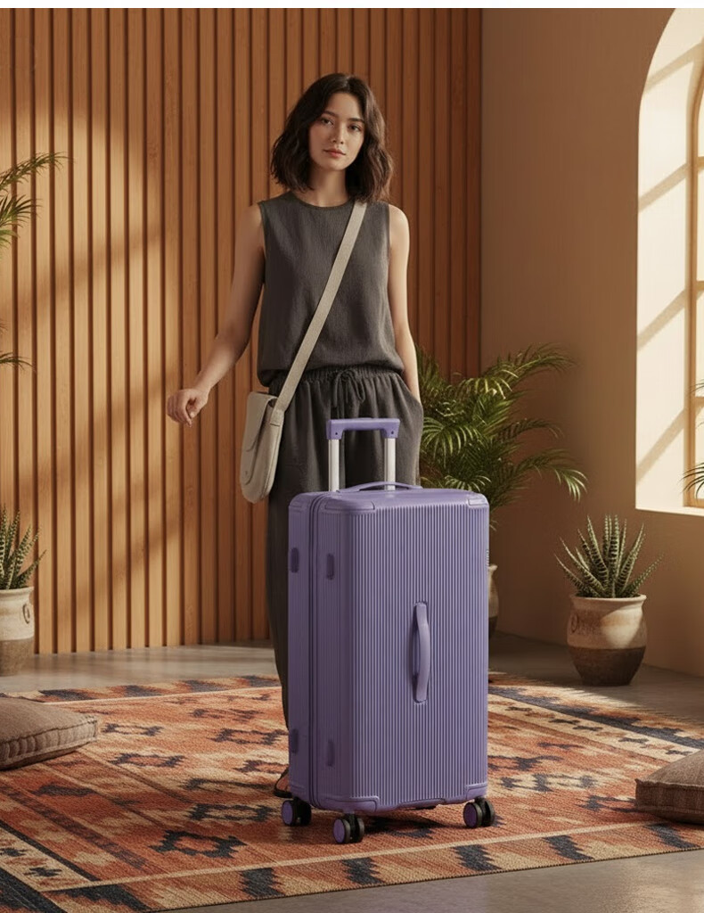 JEEP Large Capacity Stylish Women's Travel Luggage Suitcase 30-inch Carry-on and Checked Rolling Suitcase 3