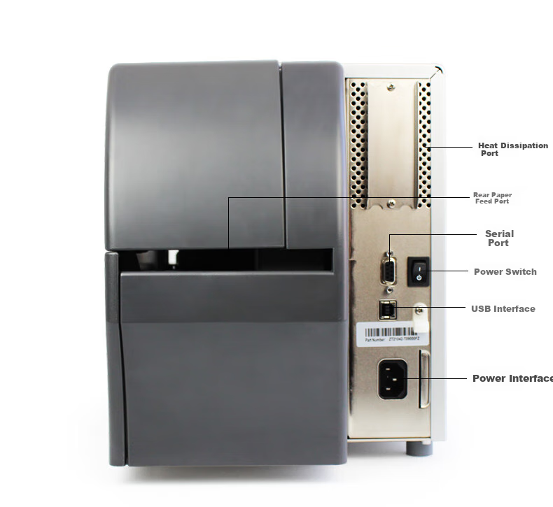 ZEBRA Industrial-Grade Label Printer Barcode Printer QR Code Sticker Fixed Asset Express Delivery Label Printer ZT211 203dpi 10
