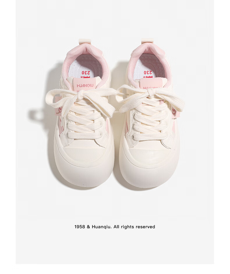 Global Platform Chunky Toe Shoes Women 2026 Spring New Height Increasing White Sneakers Cute Cat Versatile Casual Shoes Beige 38 6