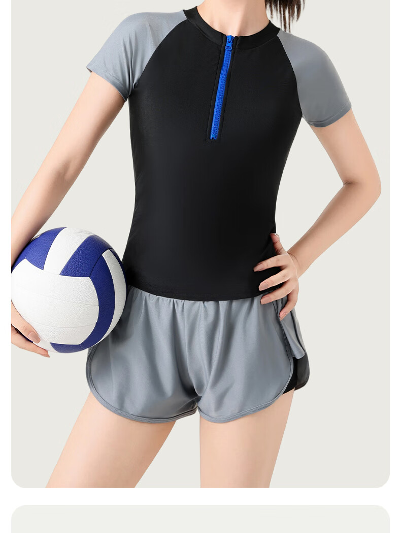 LangSha Women's Two-Piece Conservative Professional Swimsuit Sports Swimwear for Spa Slimming Plus Size 14