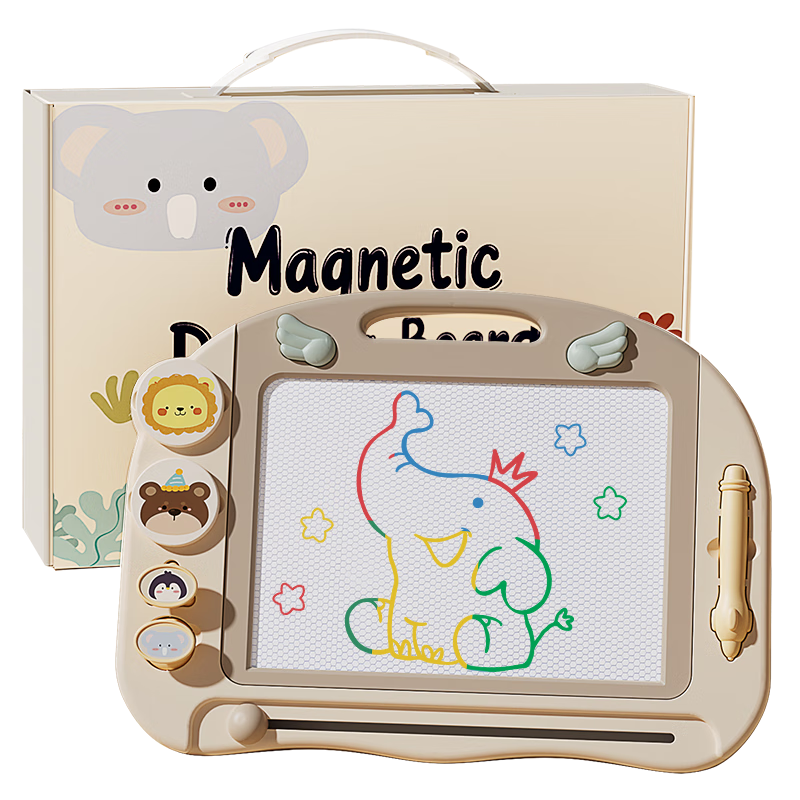 Lingdong Baby Magnetic Children's Drawing Board Erasable Writing Board 1-2 Years Old Toddler Doodle Painting Toy Birthday Gift